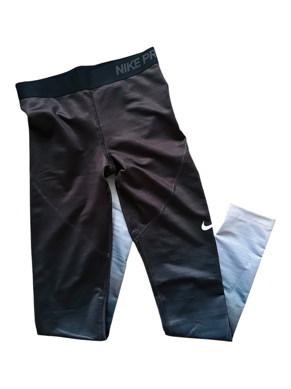 Nike Girls' Black and Gray Performance Leggings